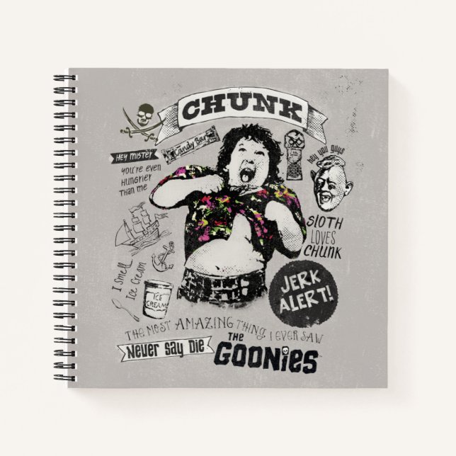 Carnet Le Collage Retro de Goonies Chunk (Devant)