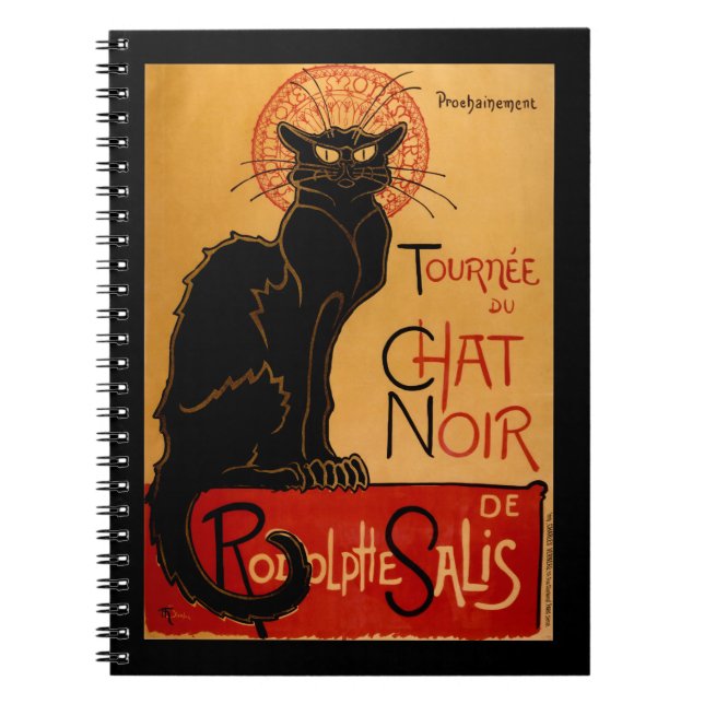 Carnet Le Conversation Noir de Steinlen (Devant)