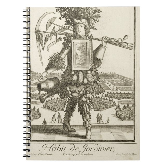Carnet Le costume du jardinier, illustration du 'Dic (Devant)
