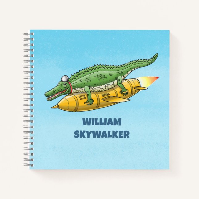 Carnet Le crocodile fusée (Devant)