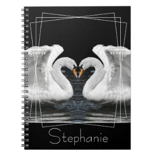 Carnet Le cygne blanc muet photographier des animaux