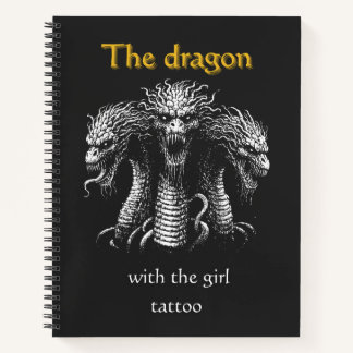 Carnet Le Dragon avec la fille tatouage - Drôle sombre