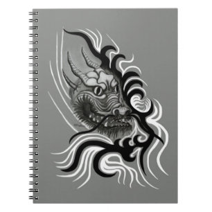 Carnet Le dragon chinois à la toiture de tatouage