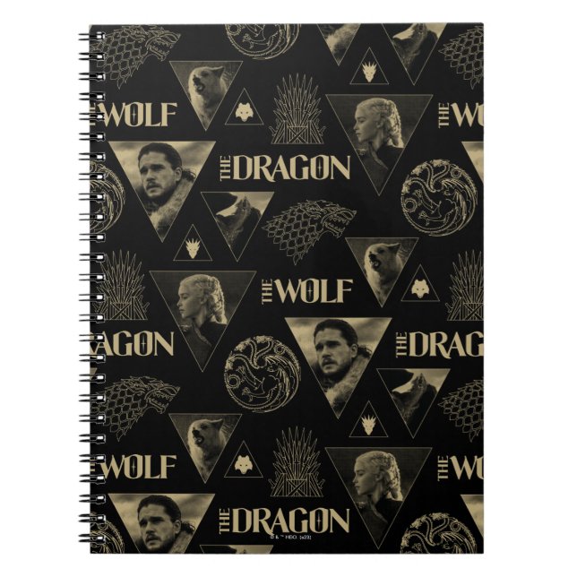 Carnet Le Dragon et le Wolf Daenerys & Jon Motif (Devant)