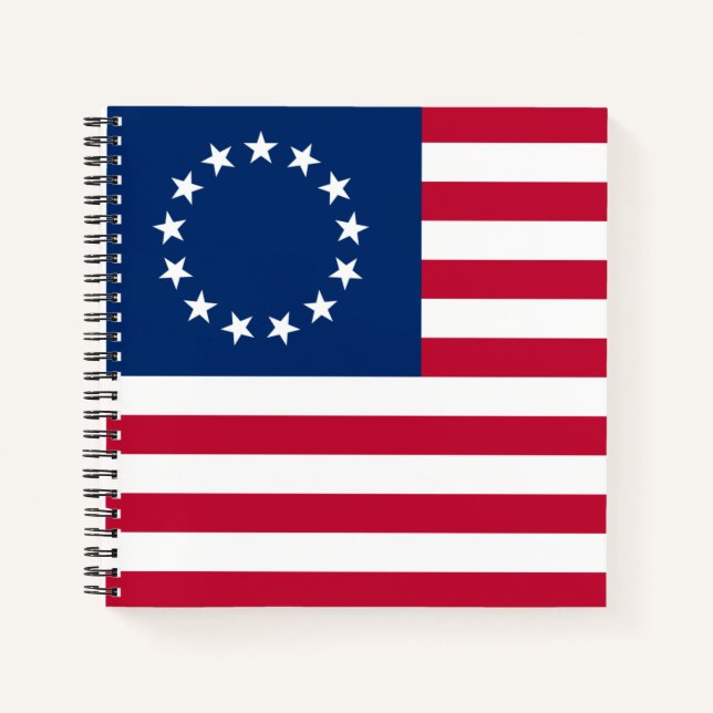 Carnet Le drapeau du Cercle Américain par Betsy Ross (Devant)