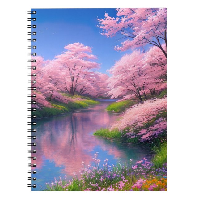 Carnet Le fleuve embrassé par Sakura Trees Charm (Devant)