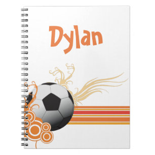 Carnet Le football folâtre le nom personnalisé de jeu de