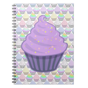 Carnet Le glaçage pourpre mignon de remous de petit