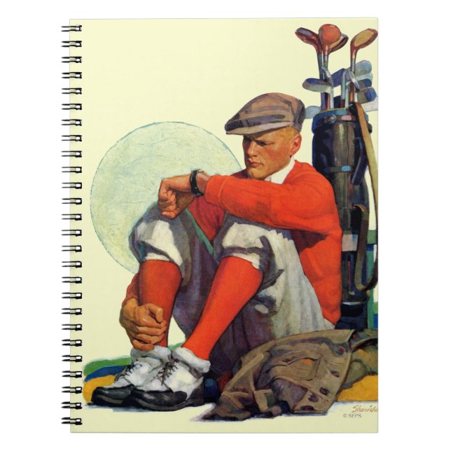 Carnet Le golfeur a continué l'attente (Devant)