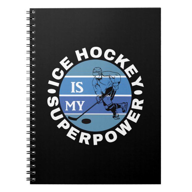 Carnet Le hockey sur glace est ma superpuissance (Devant)