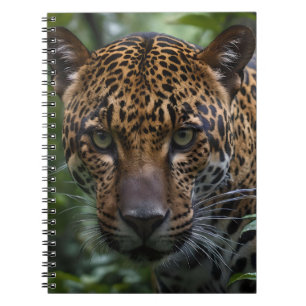 Carnet Le Jaguar Posé Marque Dans La Forêt,