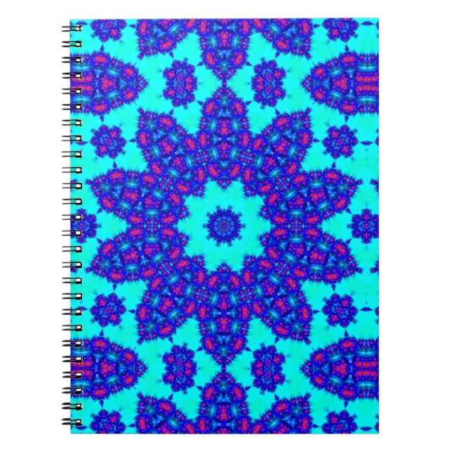 Carnet Le kaléidoscope bleu magique prospérait (Devant)