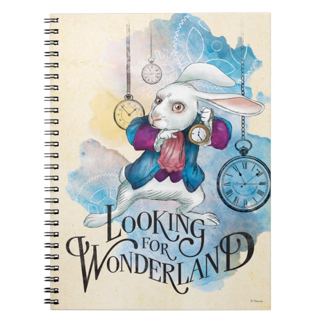 Carnet Le lapin blanc | À la recherche de Wonderland (Devant)