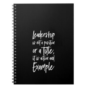 Carnet le leadership est un exemple