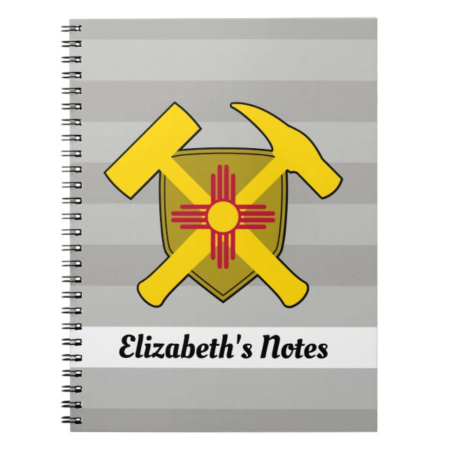 Carnet Le marteau de rock du géologue et le logo du drape (Devant)