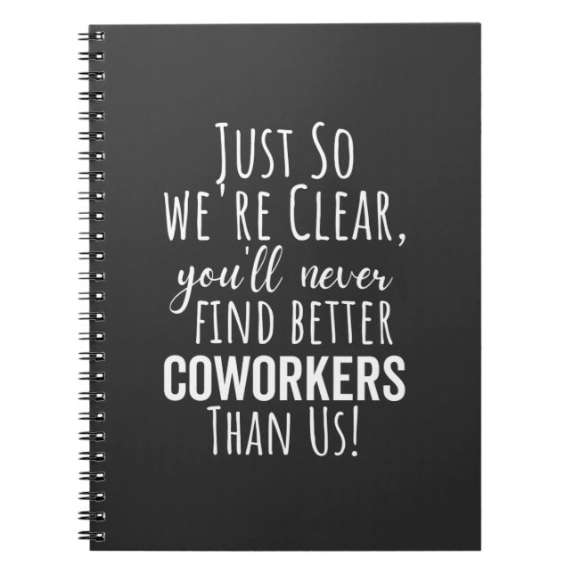CARNET LE MEILLEUR CADEAU POUR QUITTER LES COWORKERS (Devant)