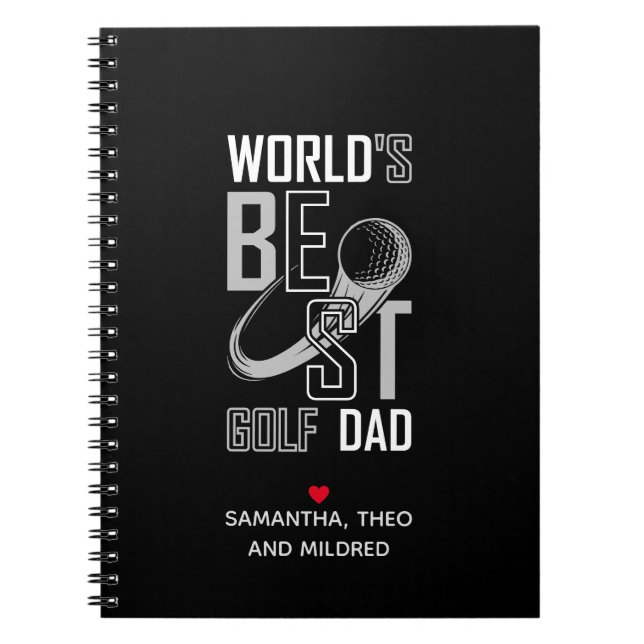 Carnet Le meilleur papa de golf du monde | Cadeau papa no (Devant)
