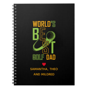 Carnet Le meilleur papa de golf du monde   Cadeaux papa