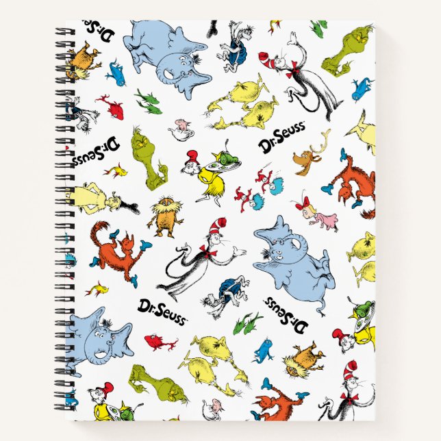 Carnet Le monde du motif de Dr Seuss (Devant)