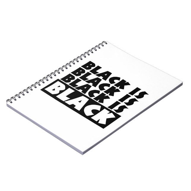 Carnet Le noir est noir (Côté gauche)