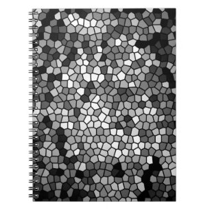 Carnet Le Noir Grey White Mosaic Stones