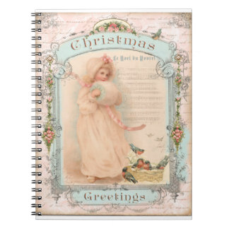 Carnet Le Petit Pastel Christimas Style Vintage rose