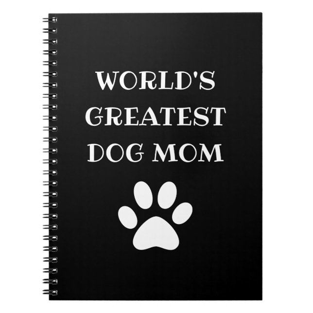 Carnet Le plus grand chien du monde personnalisé maman te (Devant)