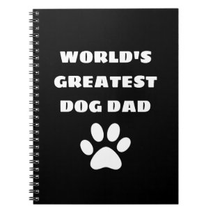 Carnet Le plus grand papa de chien du monde personnalisé