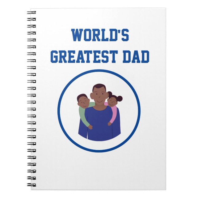Carnet Le plus grand papa du monde (Devant)
