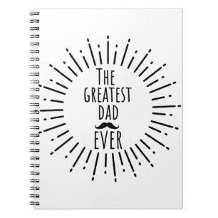 Carnet Le plus grand papa jamais Vintage Moustache
