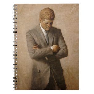 Carnet Le président américain John Kennedy Portrait peint