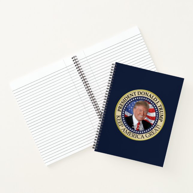 Carnet Le président Donald Trump 2020 garde l'Amérique gr (Intérieur)