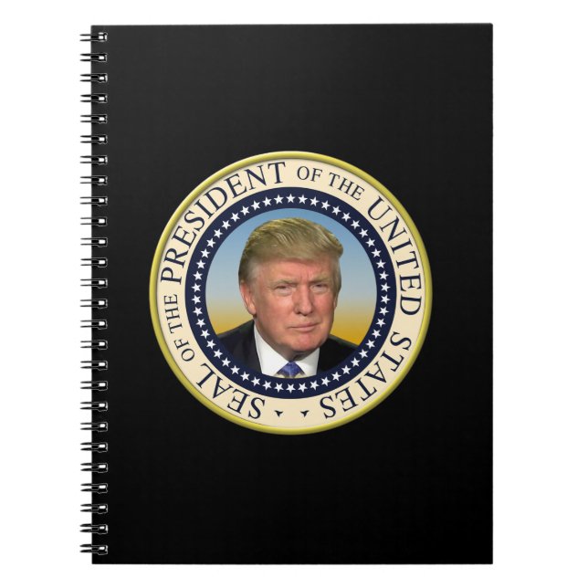Carnet Le Président Trump Photo Presidential Seal (Devant)