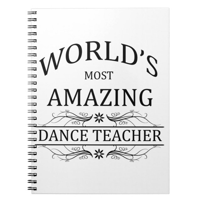 Carnet Le professeur de la danse le plus extraordinaire (Devant)
