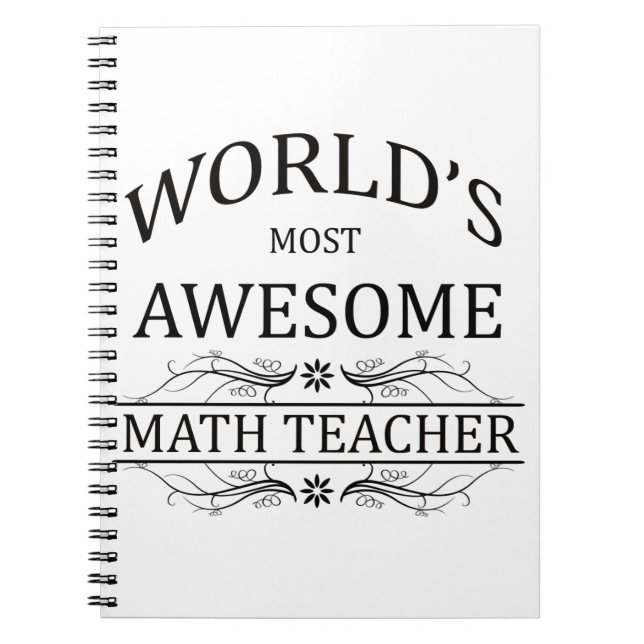 Carnet Le professeur de maths le plus impressionnant du (Devant)
