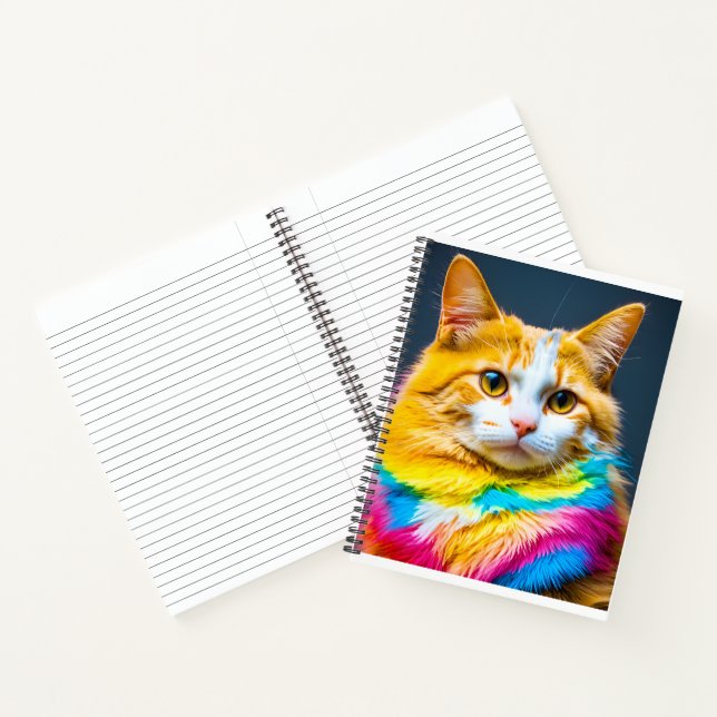 Carnet le rainbow cat (Intérieur)