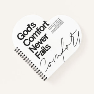 Carnet le réconfort de Dieu ne manque jamais style minima