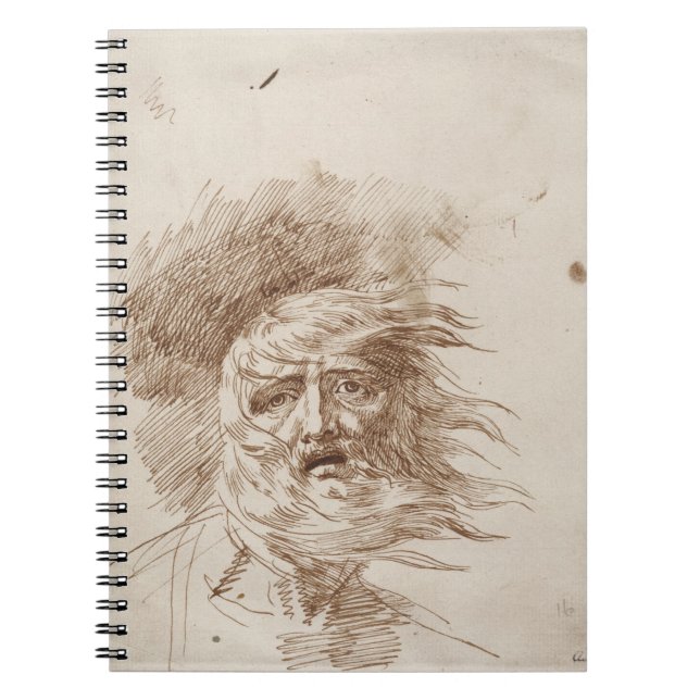 Carnet Le Roi Lear dans la tempête (encre de stylo et de (Devant)