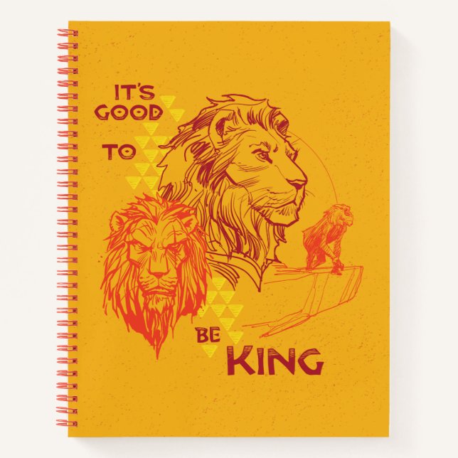 Carnet Le Roi Lion | C'est bon d'être roi (Devant)