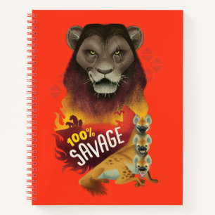 Carnet Le Roi Lion   Scar & Hyènes "100% Sauvage"