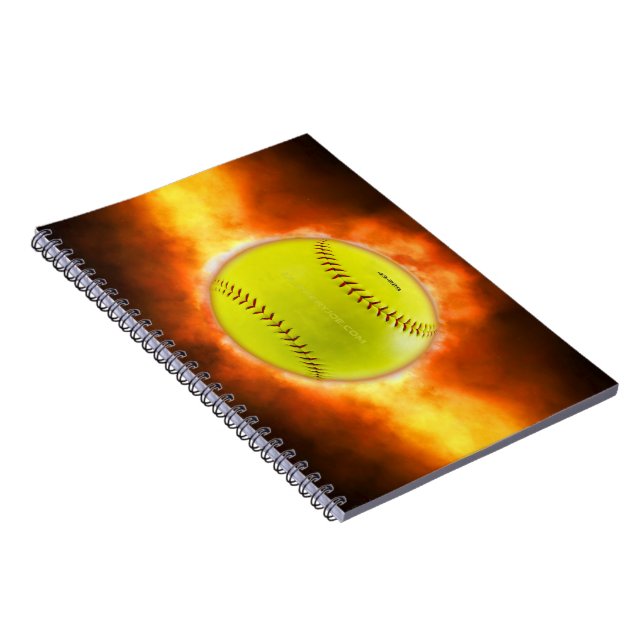 Carnet Le softball de SlipperyJoe sur feu flammes feu feu (Côté Droit)