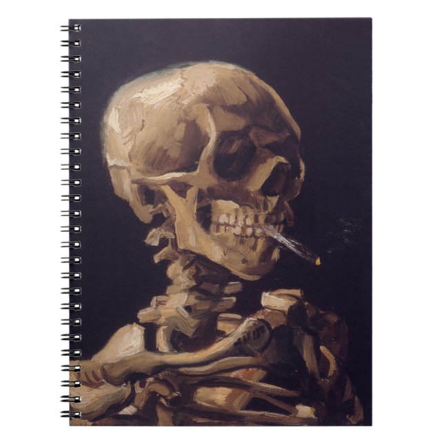Carnet Le squelette de Van Gogh avec la cigarette ardente (Devant)