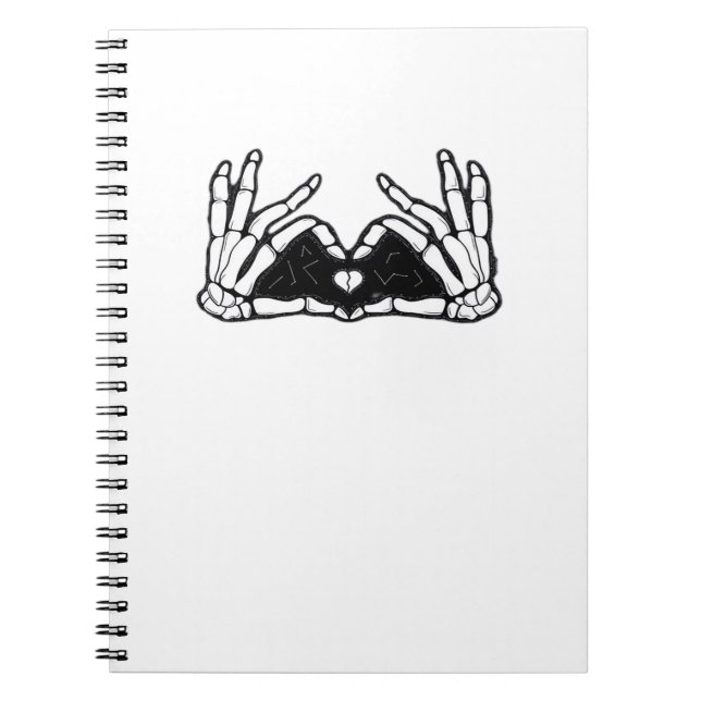 Carnet Le Squelette Met La Tête D'Un Coeur (Devant)