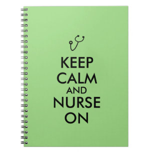 Carnet Le stéthoscope de cadeau d'infirmière gardent le