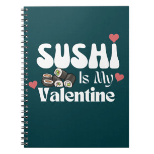 Carnet Le sushi est ma Saint Valentin, sushi