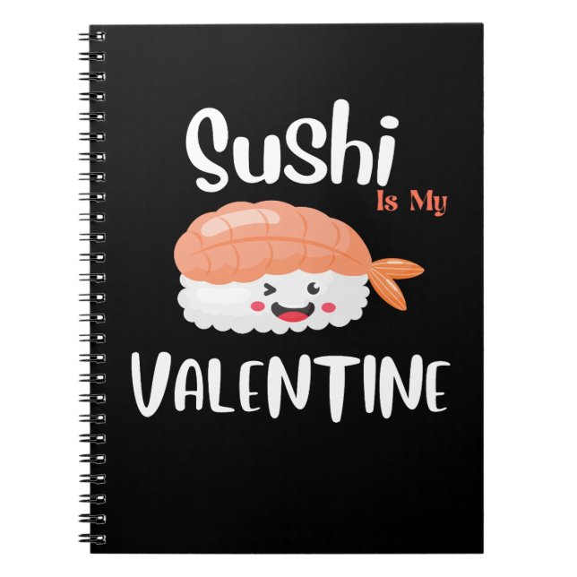 Carnet Le sushi est ma Saint Valentin, sushi (Devant)