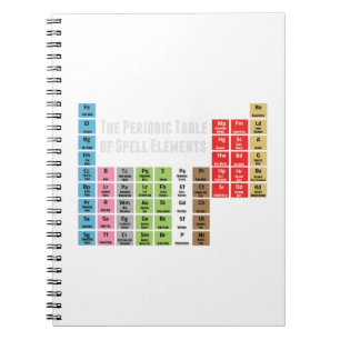 Carnet Le Tableau périodique des éléments de charme
