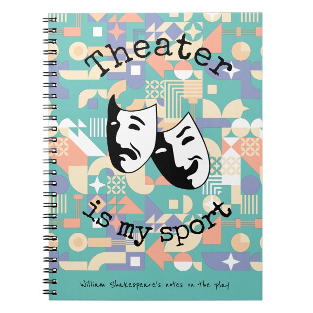 Carnet "Le théâtre est mon sport" des acteurs (Devant)