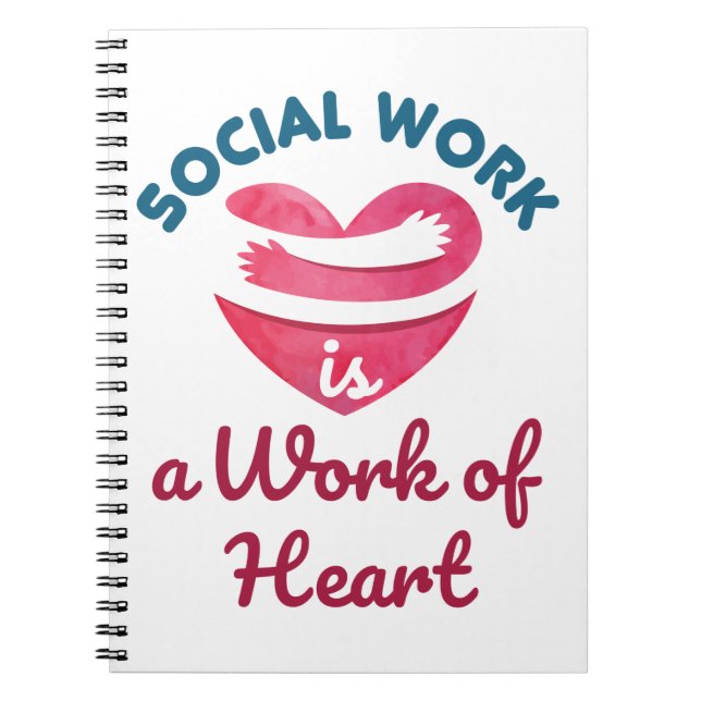 Carnet Le travail social est un travail de coeur Travaill (Devant)