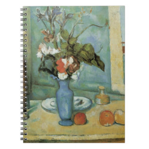 Carnet Le Vase Bleu (Fleurs et Fruits) par Paul Cezanne